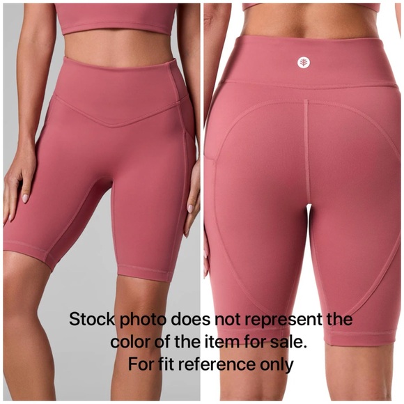 Coolibar Ananda Bike Shorts in Bright Pink NWT [C11] - Picture 3 of 10